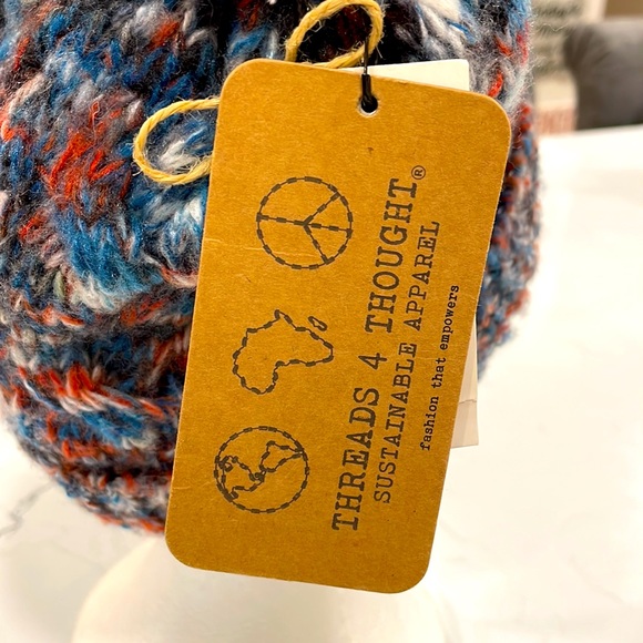 NWT Threads For Thought Slouchy Pom Hat - Picture 4 of 6